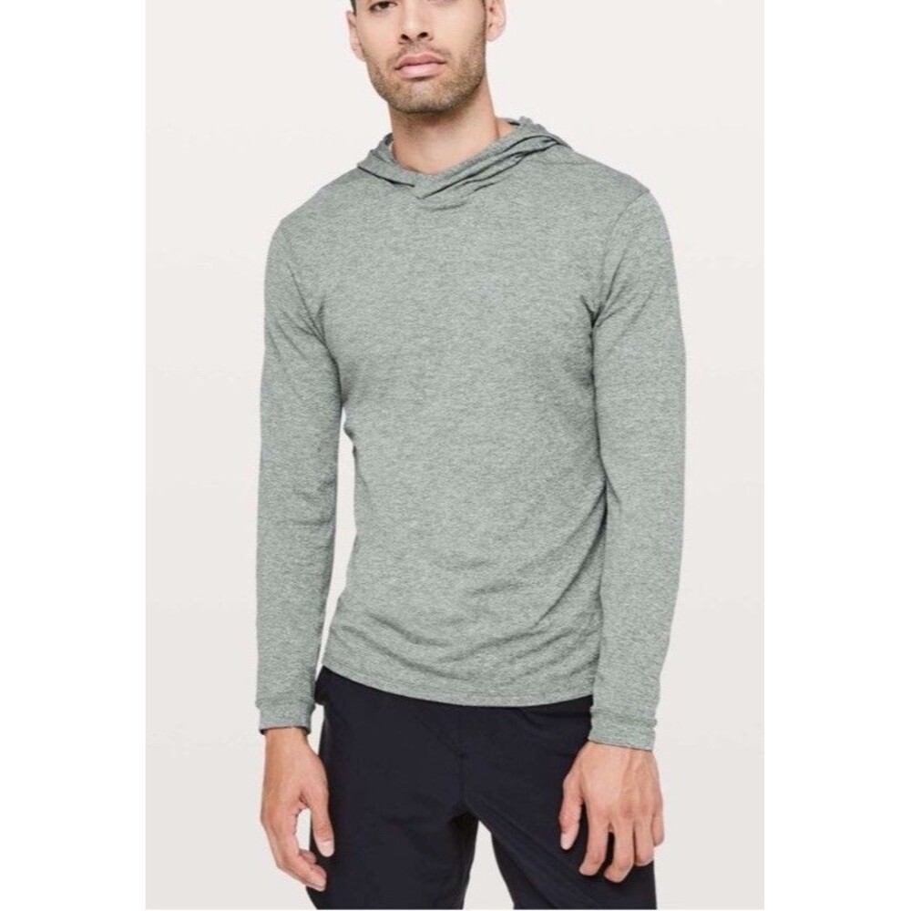 Lululemon Drysense Hoodie Mens Small Blue Lightweight Performance Stretch